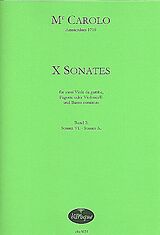 Carolo Notenblätter 10 Sonaten Band 2 (Nr.6-10)
