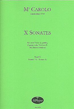 Carolo Notenblätter 10 Sonaten Band 2 (Nr.6-10)