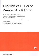 Friedrich Wilhelm Heinrich Benda Notenblätter Konzert Es-Dur Nr.3