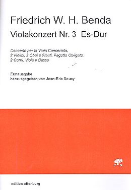 Friedrich Wilhelm Heinrich Benda Notenblätter Konzert Es-Dur Nr.3