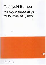 Toshiyuki Bamba Notenblätter The Sky in those Days (2012)