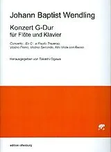 Jean Baptiste Wendling Notenblätter Konzert G-Dur für Flöte und Streichorchester