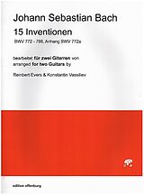 Johann Sebastian Bach Notenblätter 15 Inventionen BWV772 - 786, Anhang BWV772a