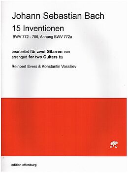 Johann Sebastian Bach Notenblätter 15 Inventionen BWV772 - 786, Anhang BWV772a