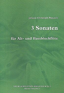 Johann Christoph Pepusch Notenblätter 3 Sonaten