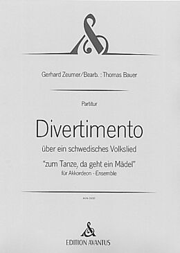 Gerhard Zeumer Notenblätter Divertimento über ein schwedisches Volkslied