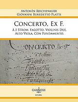 Giovanni Benedetto Platti Notenblätter Concerto, ex F. à 5 Stromenti