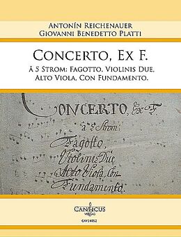 Giovanni Benedetto Platti Notenblätter Concerto, ex F. à 5 Stromenti