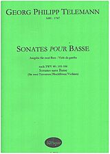 Georg Philipp Telemann Notenblätter Sonates pour Basse nach TWV40-101-106