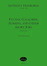 Anthony Holborne Notenblätter Pavans, Galliards, Almains, and other Short Aers