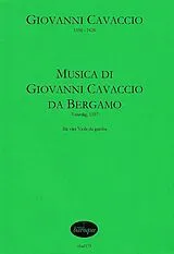 Giovanni Cavaccio Notenblätter Musica di Giovanni Cavaccio da Bergamo (Venedig 1597)