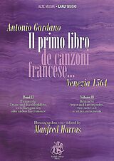 Antonio Gardano Notenblätter Il primo libro de canzoni francese Band 2 (Bicinien)