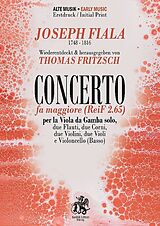 Joseph Fiala Notenblätter Concerto fa maggiore ReiF 2.65
