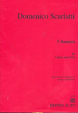 Domenico Scarlatti Notenblätter 5 Sonaten