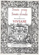 Giovanni Bonaventura Viviani Notenblätter 2 Sonaten für Trompete und Orgel