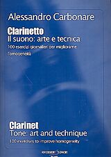 Alessandro Carbonare Notenblätter Clarinetto - Il Suono arte e tecnica