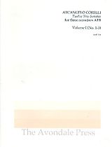 Arcangelo Corelli Notenblätter 12 Trio Sonatas vol.1 (nos.1-3)