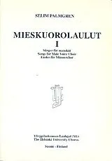Selim Palmgren Notenblätter Mieskuorolaulut 1 Lieder