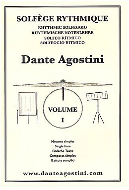 Dante Agostini Notenblätter Solfège rhythmique vol.1