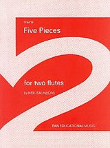 Neil Saunders Notenblätter 5 Pieces for 2 flutes