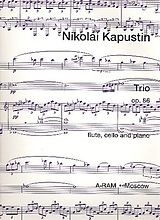 Nikolai Kapustin Notenblätter Trio op.86 for flute, cello