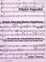 Nikolai Kapustin Notenblätter Sweet Georgia Brown Variations op.107