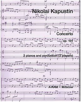 Nikolai Kapustin Notenblätter Concerto op 104