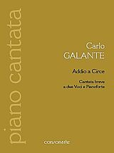Carlo Galante Notenblätter Addio a Circe