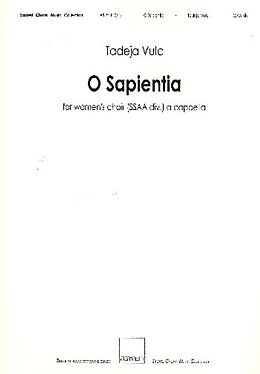 Tadeja Vulc Notenblätter O Sapientia