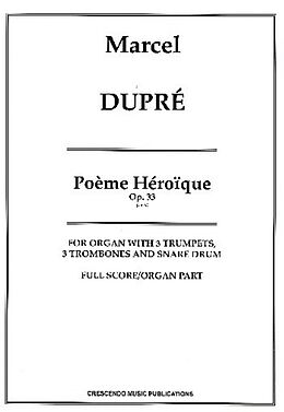 Marcel Dupré Notenblätter Poème héroique op.33