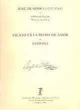 José de Nebra Notenblätter Obra selecta - Música escénica vol.3
