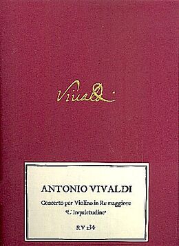 Antonio Vivaldi Notenblätter Concerto in re maggiore RV234