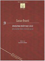 Gaetano Brunetti Notenblätter Sonatas L42-63