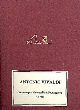 Antonio Vivaldi Notenblätter Concerto in Fa maggiore RV 411