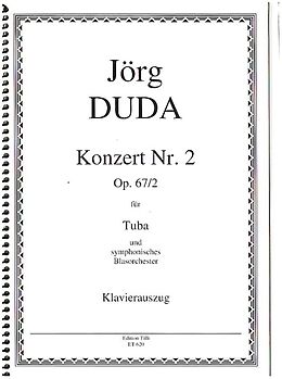 Jörg Duda Notenblätter Konzert Nr. 2 op.67