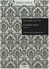 José de Nebra Notenblätter Cantadas sacras vol.2