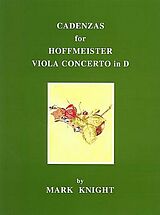 Franz Anton Hoffmeister Notenblätter Cadenzas for the Viola Concerto
