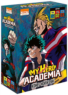 Broché My hero academia : coffret vol. 1, vol. 2, vol. 3 de Kohei Horikoshi