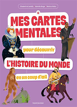 Broché Mes cartes mentales pour découvrir l'histoire du monde en un coup d'oeil de Elisabeth de Lambilly