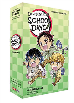 Broché Demon slayer school days : coffret : tomes 1 & 2 de Natsuki; Gotouge, Koyoharu Hokami