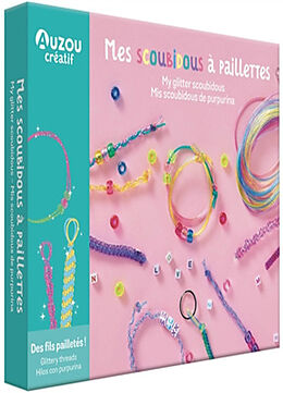 Broché Mes scoubidous à paillettes. My glitter scoubidous. Mis scoubidous de purpurina de Maud Guesné