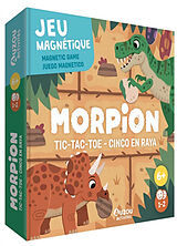 Broché Morpion : jeu magnétique. Tic-tac-toe : magnetic game. Cinco en raya : juego magnetico de 