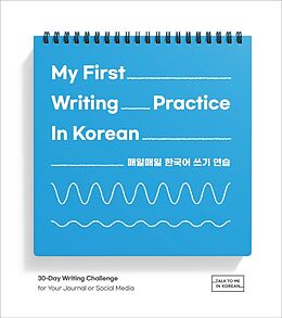 Couverture cartonnée My First Writing Practice In Korean de 