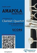 eBook (epub) Clarinet Quartet Score of "Amapola" de Joseph Lacalle