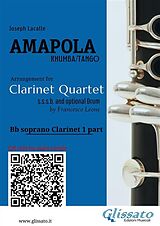 eBook (epub) Bb Clarinet 1 part of "Amapola" for Clarinet Quartet de Joseph Lacalle