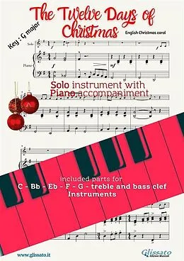 E-Book (epub) The twelve days of christmas (in G) for solo instrument w/ piano von English Traditional