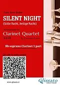 E-Book (epub) Clarinet 1 part "Silent Night" for Clarinet Quartet von Franz Xaver Gruber