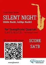 E-Book (epub) Saxophone Quartet "Silent Night" score von Franz Xaver Gruber