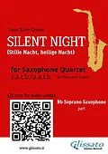 E-Book (epub) Bb Soprano Saxophone part "Silent Night" for Sax Quartet von Franz Xaver Gruber