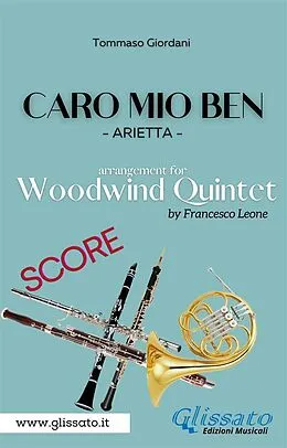 E-Book (epub) Caro mio ben - Woodwind quintet (score) von Tommaso Giordani